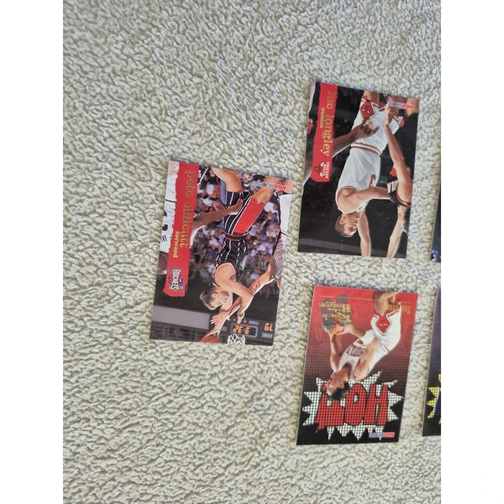 1990s NBA Basketball Card Lot Allen Iverson Rodman Kukoc Bulls Hoops Bowmans...